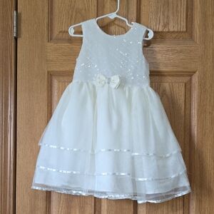 Biscotti Sparkling White Formal Dress